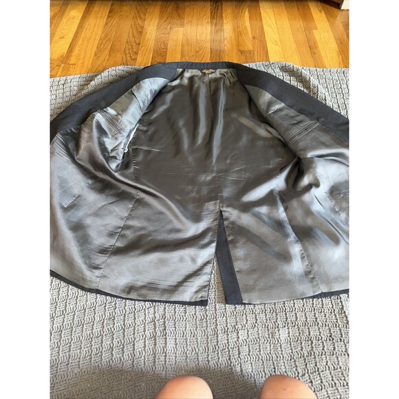 Brooks Brother’s Suit Jacket Mens 38 Navy Blue Blazer 3 Button Made in USA - Picture 9 of 10